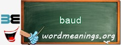 WordMeaning blackboard for baud